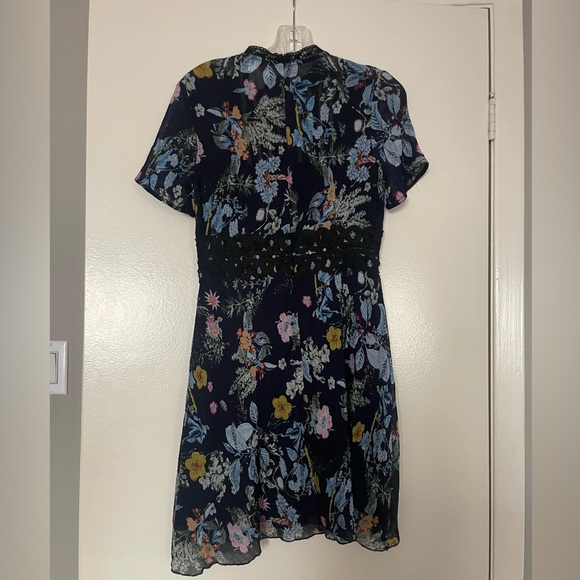 Anthropologie Foxidox Floral Print Short Sleeve Dress Size S - Picture 3 of 12